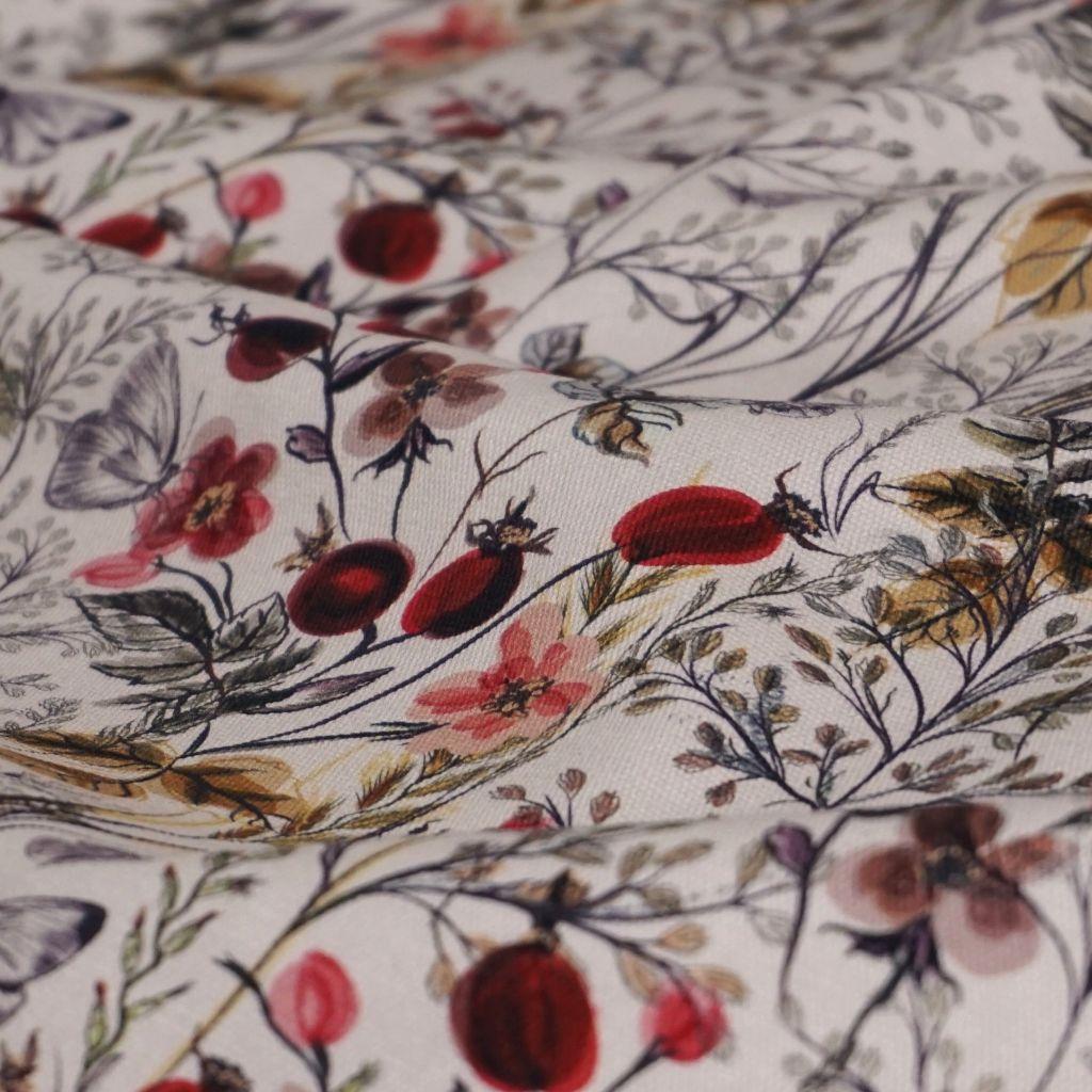 Canvas aus Baumwolle Hagebutten